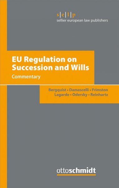 EU-Regulation on Succession and Wills.